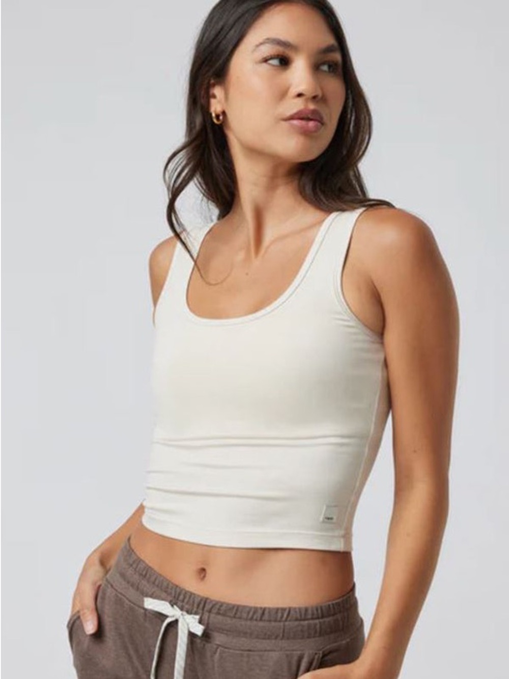 Vuori Halo Essential tank top M white activewear yoga Pilates gym training